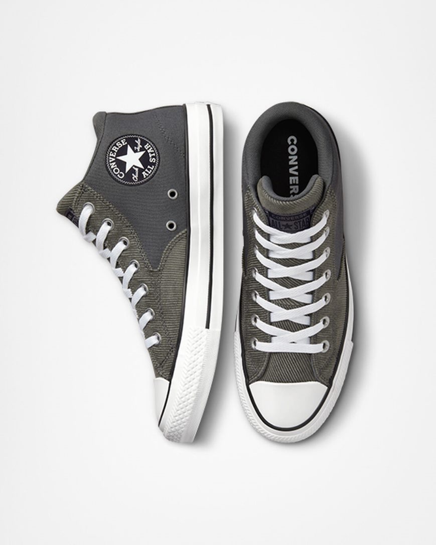 Tenisi Inalti Barbati Converse Chuck Taylor All Star Malden Strada Workwear Gri Negrii Albi | RO KYSAD189